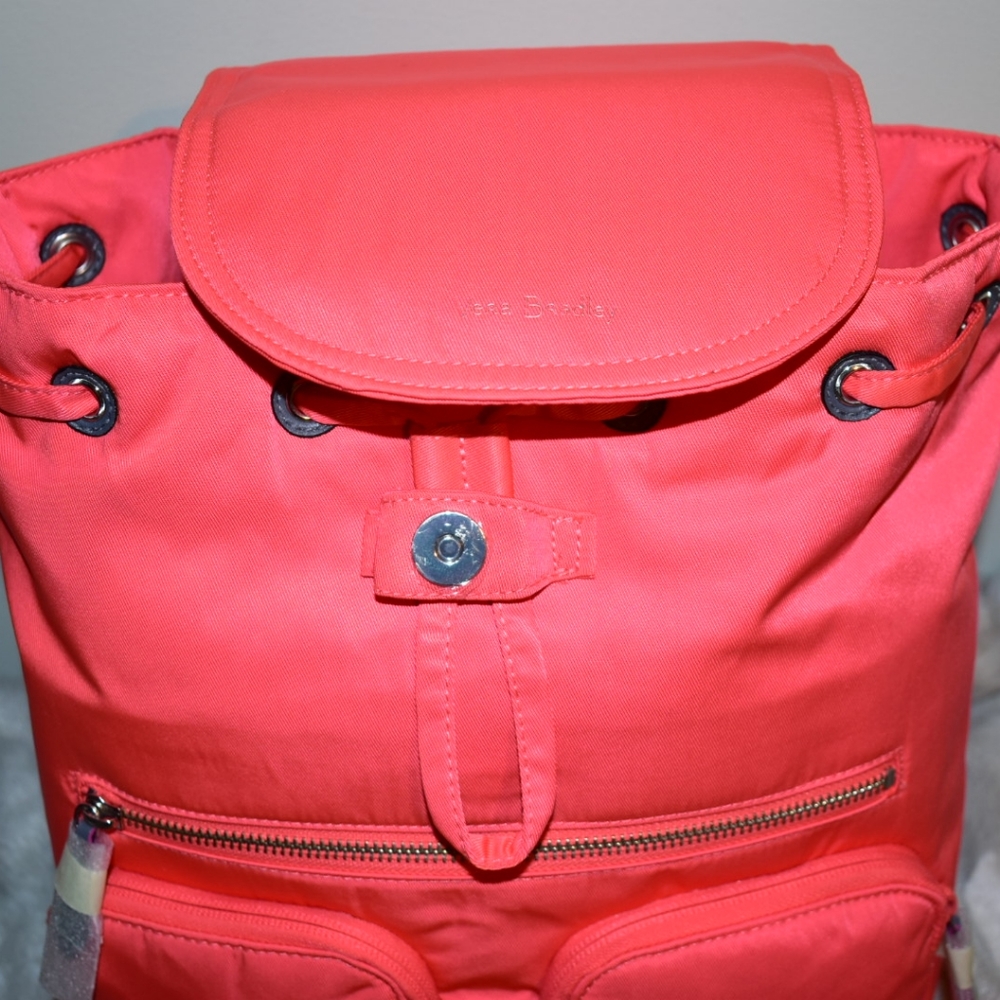 VERA BRADLEY CORAL MIDTOWN CARGO BACKPACK NEW - Picture 7 of 8